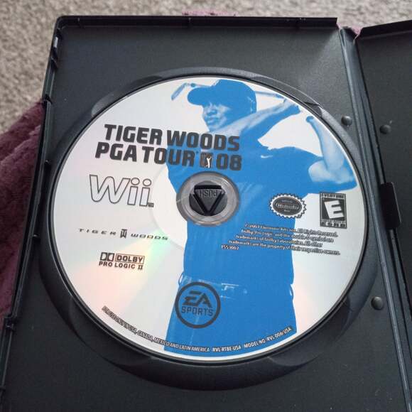 Nintendo Wii Tiger Woods PGA Tour 08 Video Game Golf Sports - Picture 1 of 2